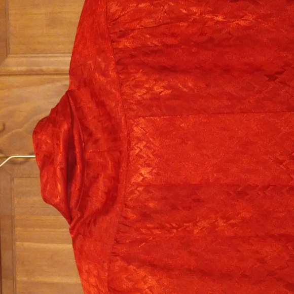 Liz Jordan woman's size 5/6 blouse button down w vertical pleat/ twist neck VTG - Picture 11 of 12